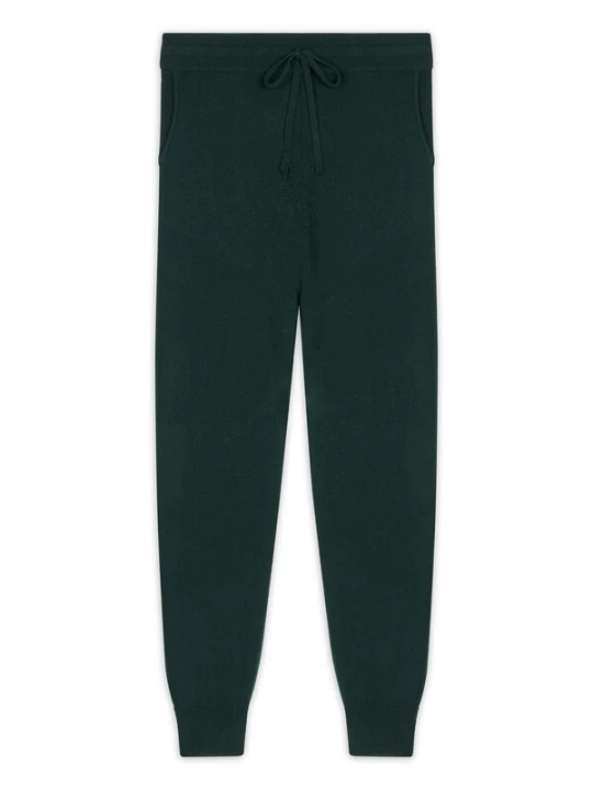 Obrázek produktu JUST CASHMERE Kalhoty 'WENDY' tmavě zelená