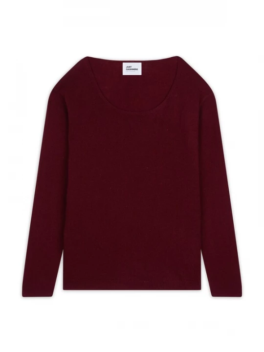 Obrázek produktu JUST CASHMERE Svetr 'Fiona' bordó