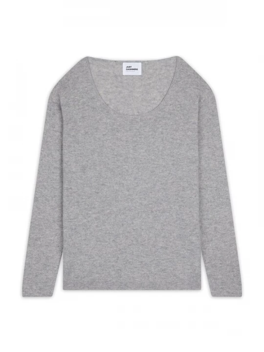 Obrázek produktu JUST CASHMERE Svetr 'Fiona' šedý melír