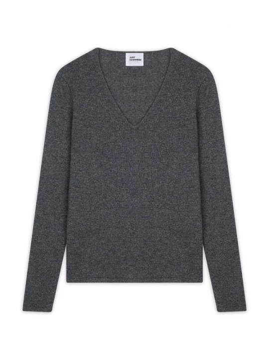 Obrázek produktu JUST CASHMERE Svetr 'Joan' šedý melír