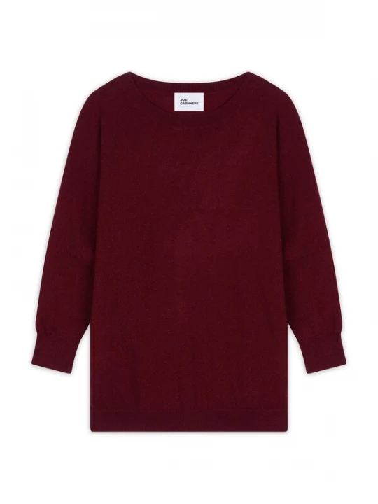 Obrázek produktu JUST CASHMERE Svetr 'Rebecca' bordó