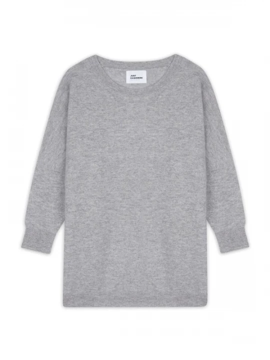 Obrázek produktu JUST CASHMERE Svetr 'Rebecca' šedý melír