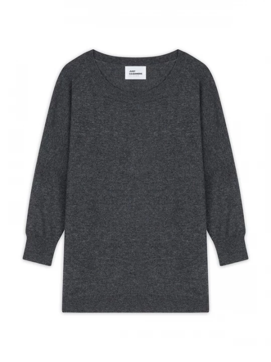 Obrázek produktu JUST CASHMERE Svetr 'REBECCA' šedý melír