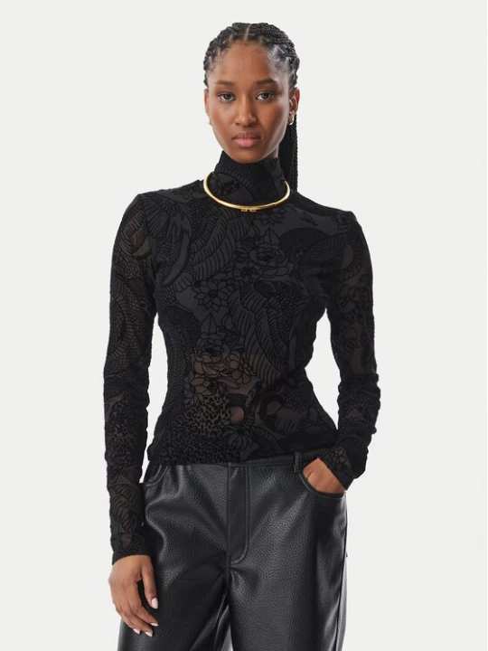 Obrázek produktu Just Cavalli Halenka 81PAH617 JS569 Černá Slim Fit