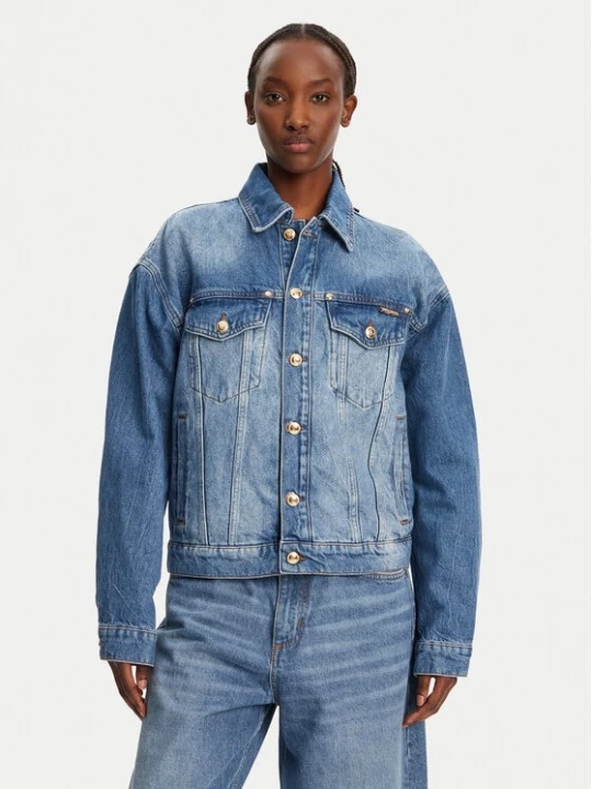 Obrázek produktu Just Cavalli Jeansová bunda 78PAS4O3 Modrá Regular Fit