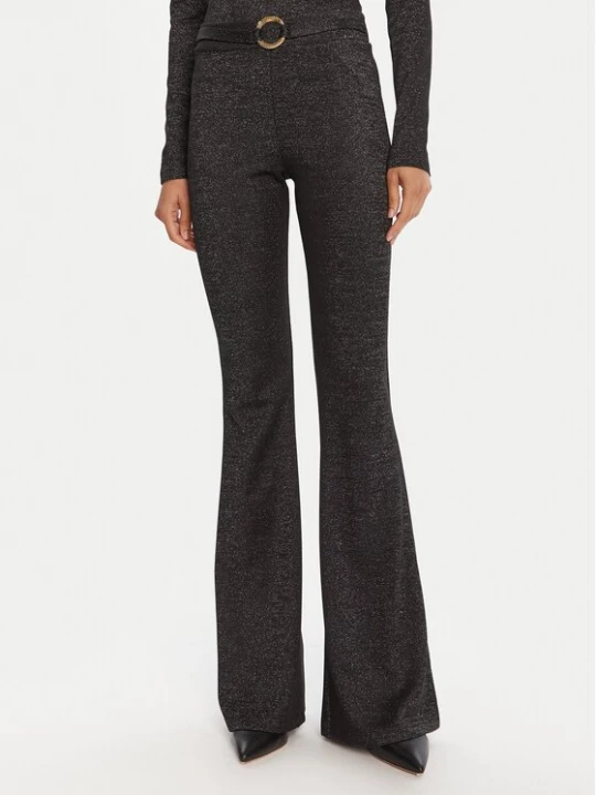 Obrázek produktu Just Cavalli Kalhoty z materiálu 79PAC101 J0251 Černá Flare Fit