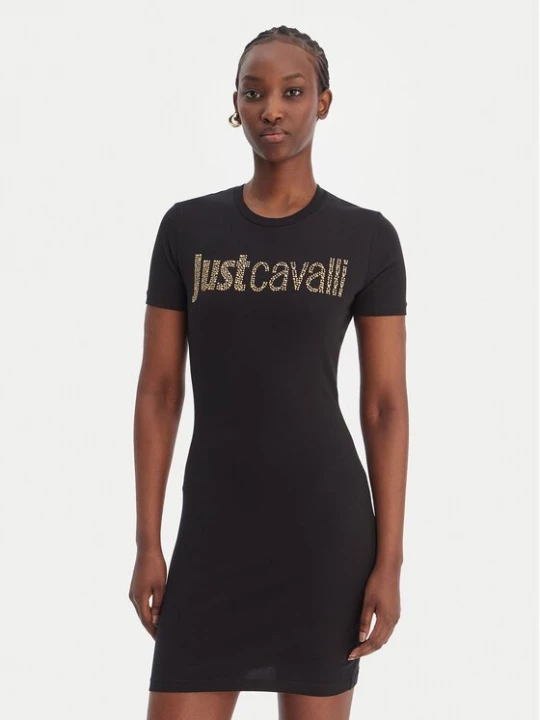Obrázek produktu Just Cavalli Každodenní šaty 80PAOE21 CJ112 Černá Slim Fit