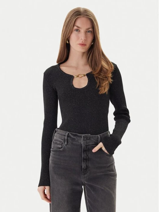 Obrázek produktu Just Cavalli Svetr 79PAFM10 CMR04 Černá Slim Fit