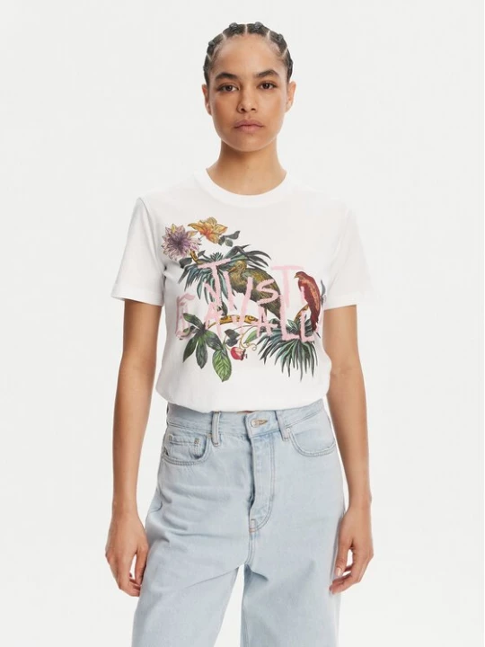Obrázek produktu Just Cavalli T-Shirt 78PAHA01 Bílá Regular Fit