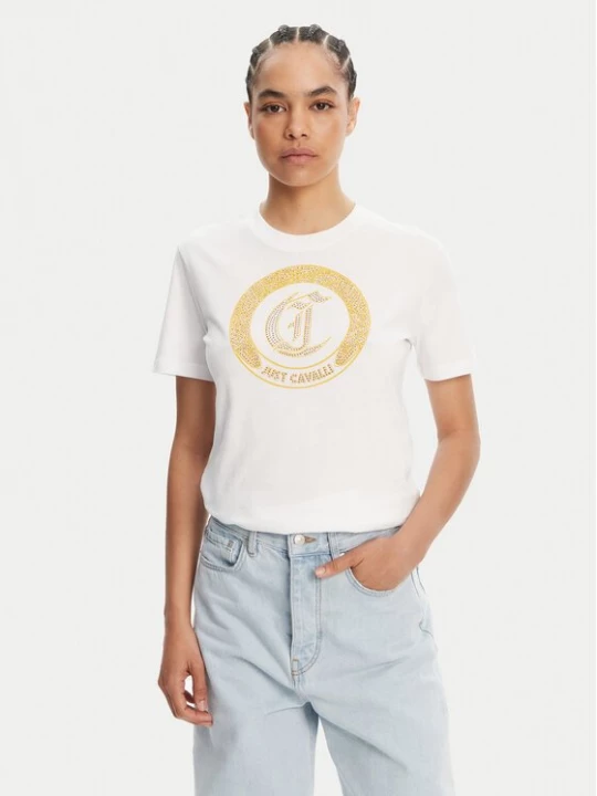Obrázek produktu Just Cavalli T-Shirt 78PAHE13 Bílá Regular Fit