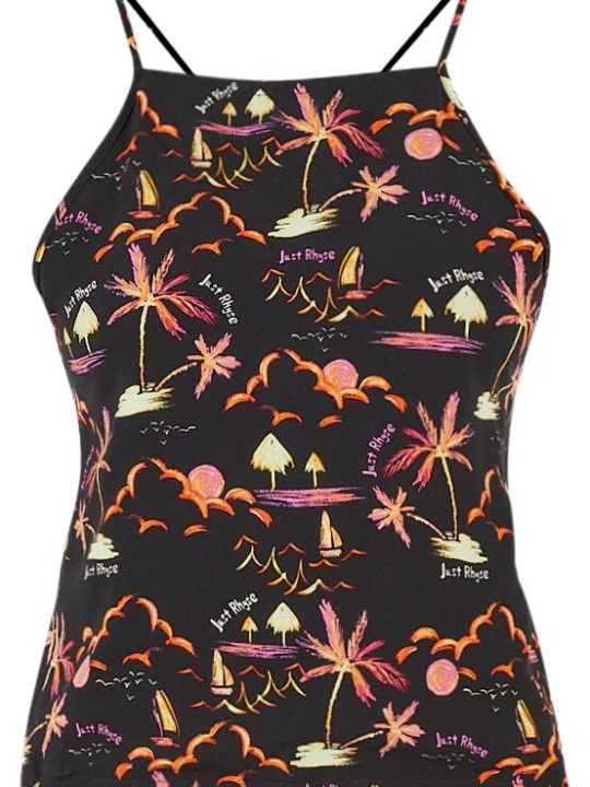 Obrázek produktu Just Rhyse Top 'Waikiki' žlutá / orchidej / oranžová / černá