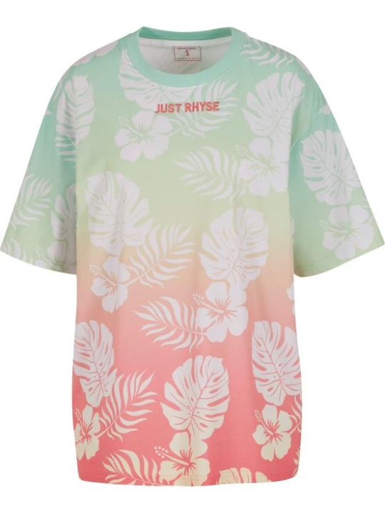 Obrázek produktu Just Rhyse Tričko 'Holidays' mátová / světle zelená / korálová / pink / bílá