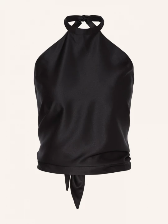 Obrázek produktu Juvia Top Neckholder Sissy Ze Saténu černá