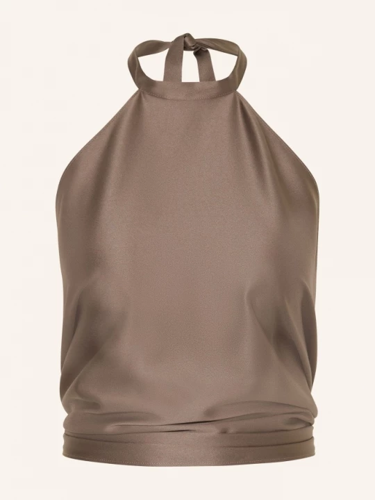 Obrázek produktu Juvia Top Neckholder Sissy Ze Saténu hnědá