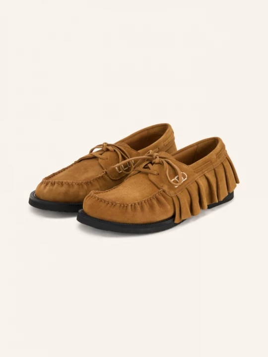 Obrázek produktu Jw Anderson Lodní Mokasíny S Volánky hnědá