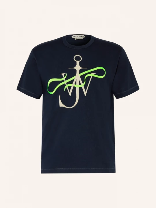 Obrázek produktu Jw Anderson Tričko tmavě modrá / béžová / neonově zelená