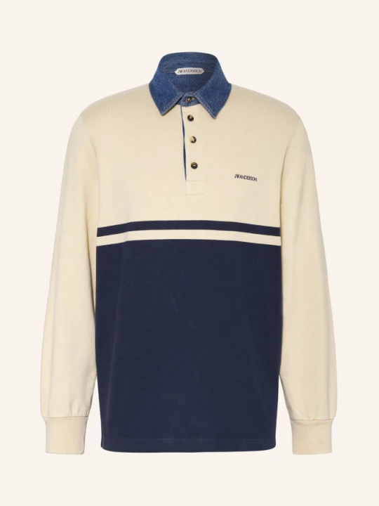 Obrázek produktu Jw Anderson Žerzejová Polokošile béžová / tmavě modrá