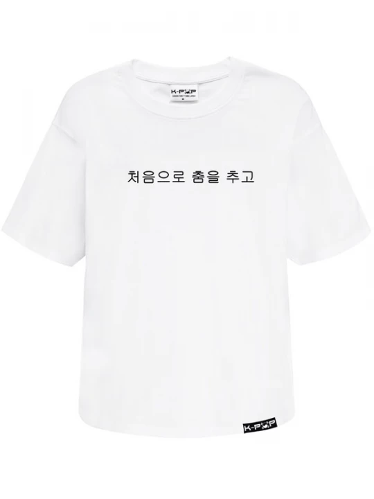 Obrázek produktu K-pop Tričko 'Oversize' bílá