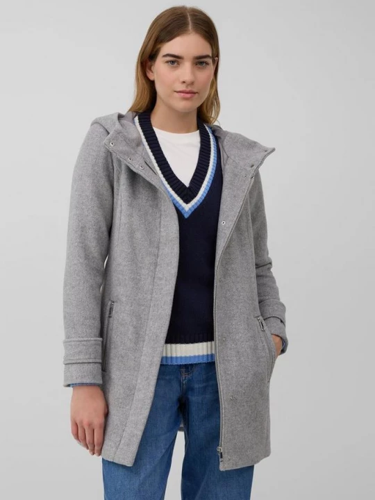 Obrázek produktu Kabát ze směsi s vlnou, střih Slim Fit, s opaskem s.Oliver