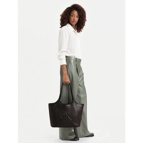 Obrázek produktu Kabelka Calvin Klein Bold Ck Shopper LV04F3562G Tmavě hnědá