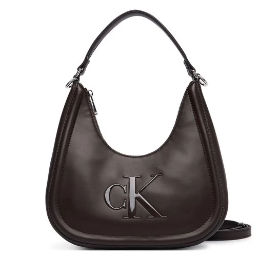 Obrázek produktu Kabelka Calvin Klein Bold Ck Small Crescent Bag LV04F3561G Tmavě hnědá