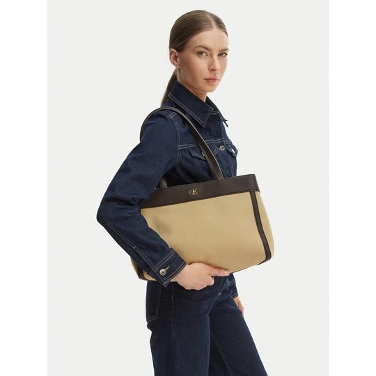 Obrázek produktu Kabelka Calvin Klein Ck Canvas Medium Tote LV04F3503G Béžová