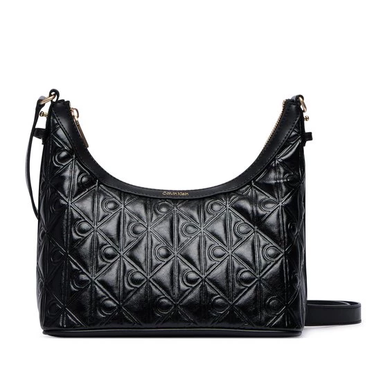 Obrázek produktu Kabelka Calvin Klein Emblem Aop Debossed Shoulder Bag LV04F3874G Černá