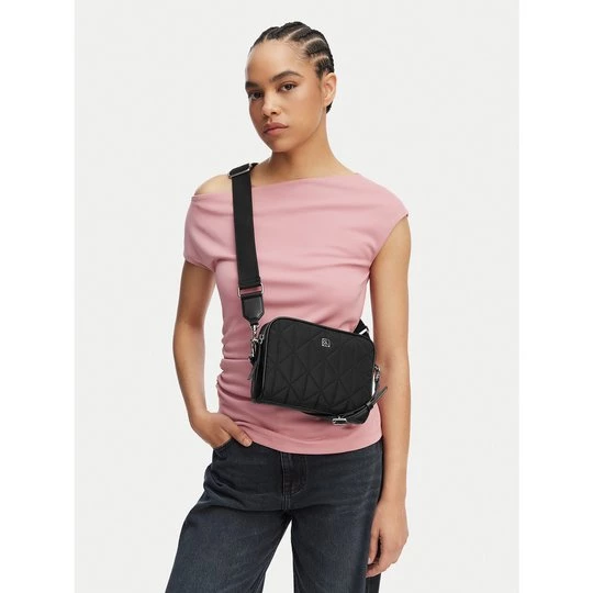 Obrázek produktu Kabelka Calvin Klein Emblem Aop Jacquard Bucket LV04F3648G Černá