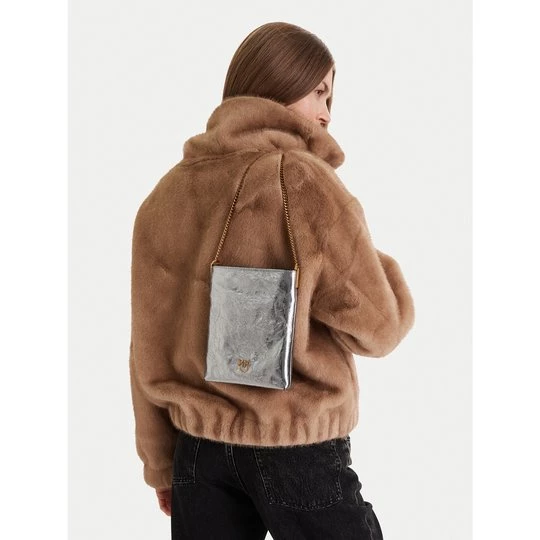 Obrázek produktu Kabelka PINKO Flat Satchel AI 25-26 PCPL 105352 A2OT Stříbrná