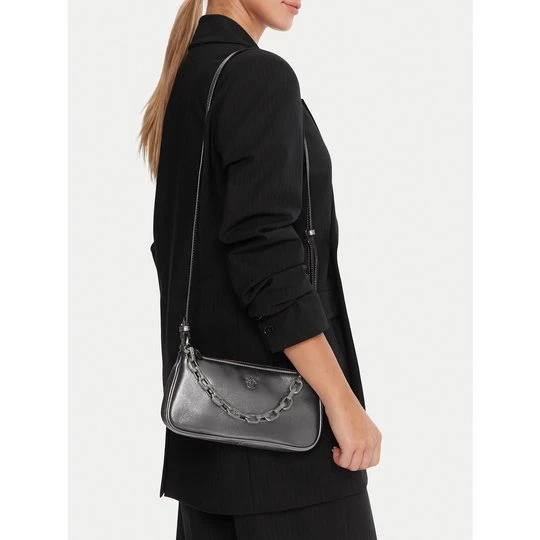 Obrázek produktu Kabelka PINKO Half Moon Baguette Mini AI 25-26 PLTT 105069 A2O9 Stříbrná