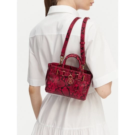 Obrázek produktu Kabelka Tommy Hilfiger American Icon Micro Tote Snake AW0AW18820 Červená