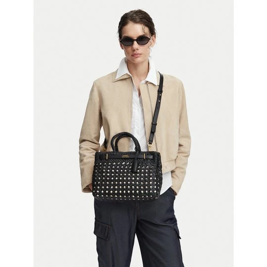 Obrázek produktu Kabelka Tommy Hilfiger American Icon Mini Tote Braided AW0AW18734 Černá