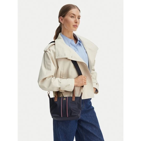 Obrázek produktu Kabelka Tommy Hilfiger Popette Mini Tote Corp AW0AW17707 Tmavomodrá