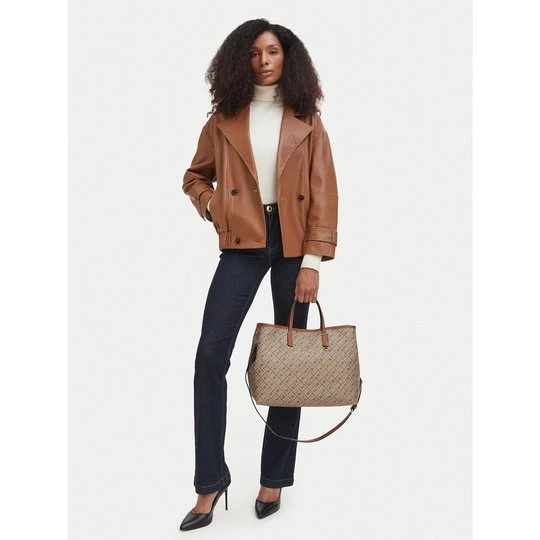 Obrázek produktu Kabelka Tommy Hilfiger Th Monoplay Satchel AW0AW19173 Béžová