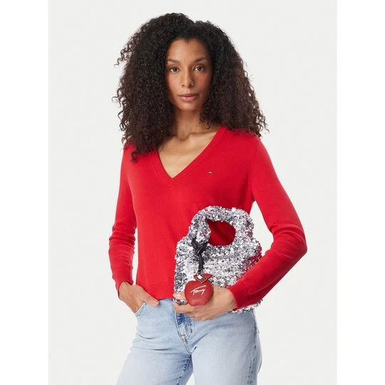 Obrázek produktu Kabelka Tommy Jeans Tjw Bodega Sequins Shopper AW0AW19091 Stříbrná