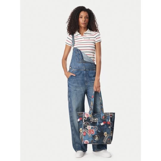 Obrázek produktu Kabelka Tommy Jeans Tjw Bodega Trompe L'Oeil Tote AW0AW19304 Tmavomodrá