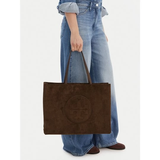 Obrázek produktu Kabelka Tory Burch Ella Suede Tote 170980 Hnědá
