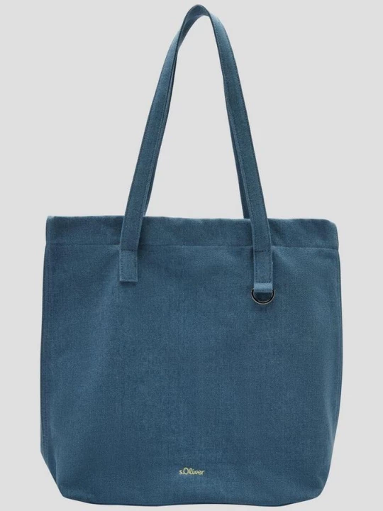 Obrázek produktu Kabelka tote z denimu, s ozdobným kroužkem s.Oliver modrá