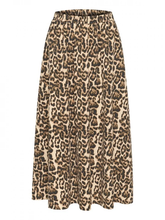 Obrázek produktu Kaffe Sukně 'Leopra'  béžová / hnědá / černá