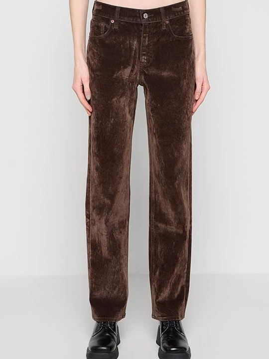 Obrázek produktu Kalhoty Abercrombie & Fitch tmavě hnědá