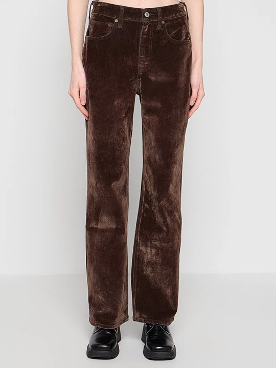 Obrázek produktu Kalhoty Abercrombie & Fitch tmavě hnědá