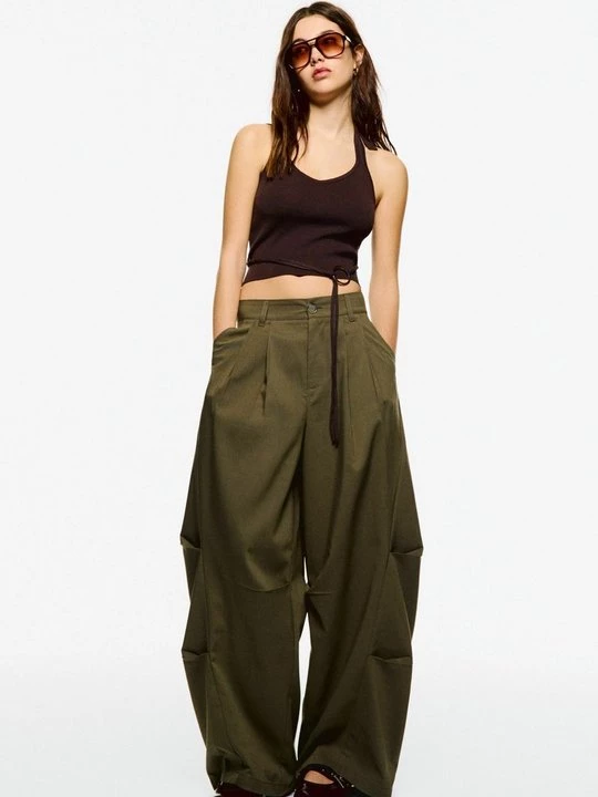 Obrázek produktu Kalhoty Bershka khaki