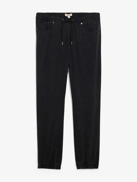 Obrázek produktu Kalhoty bez zapínání, Relaxed Fit, z čistého bavlněného kepru, Tapered BonPrix