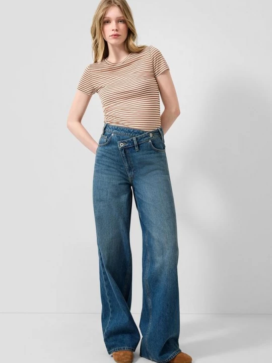 Obrázek produktu Džíny Catie / Slim Fit / High Rise / Extra Wide Leg QS modrá