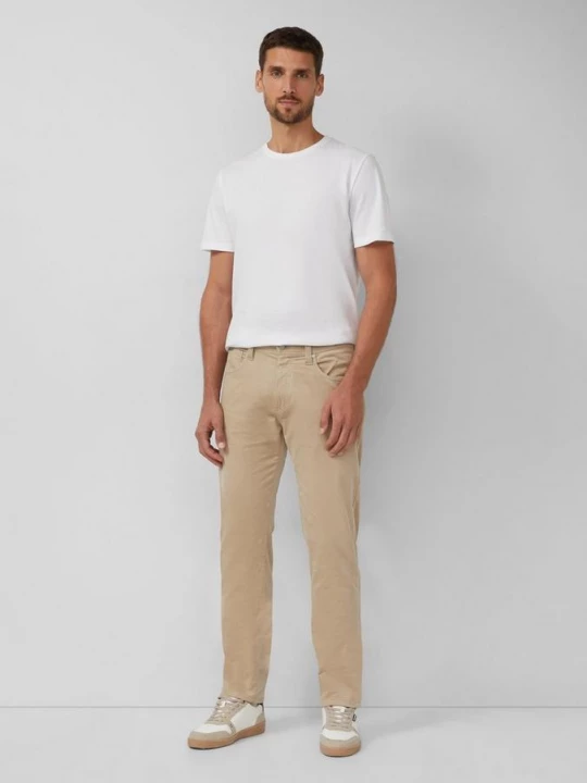 Obrázek produktu Kalhoty Regular Fit / Středně vysoký pas / Straight Leg / Manšestr s.Oliver béžová