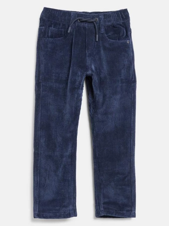 Obrázek produktu Manšestrové joggingové kalhoty Pelle / Regular Fit / Mid Rise / Straight Leg s.Oliver modrá