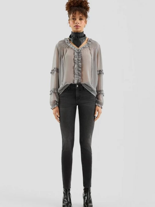 Obrázek produktu Kalhoty Skinny Fit / Středně vysoký pas / Skinny Leg / Elastické QS