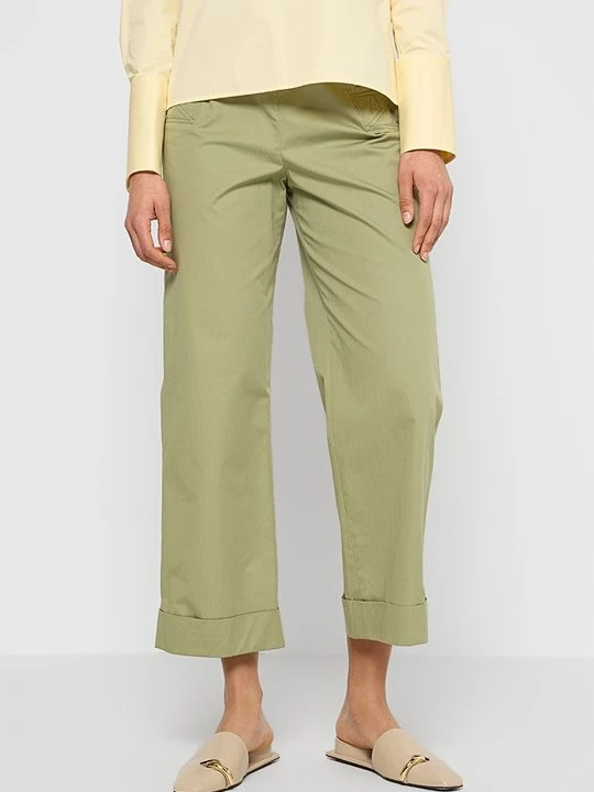 Obrázek produktu Kalhoty Tory Burch olivová