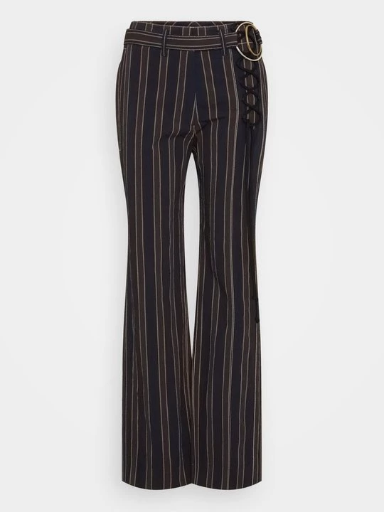 Obrázek produktu Kalhoty Tory Burch tmavě modrá