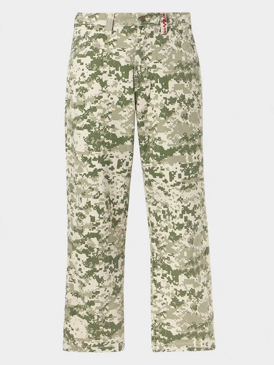Obrázek produktu Kalhoty Vans skvrnitě tmavě zelená